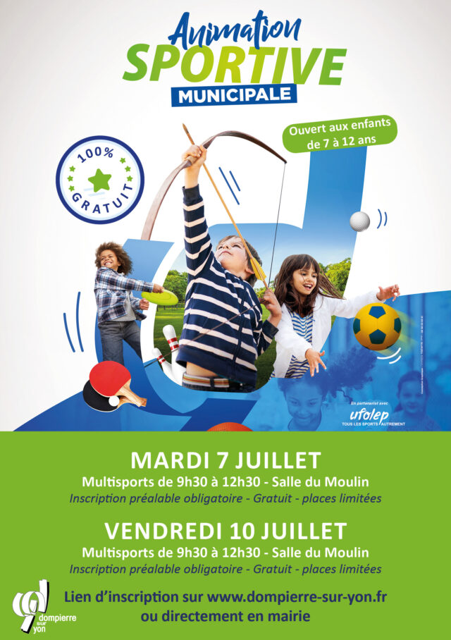 Flyer Animation Sportive Municipale été 2026