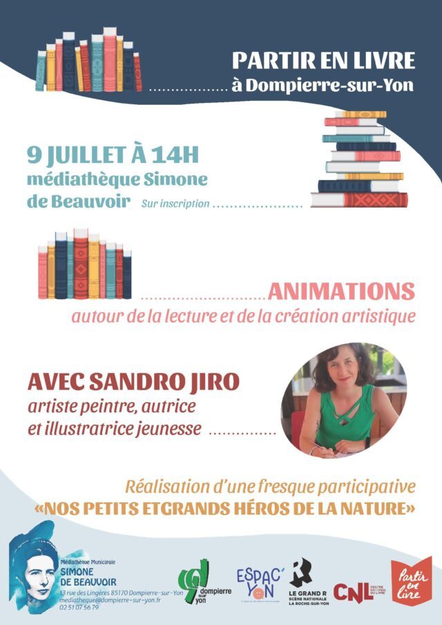 Affiche partir en livre