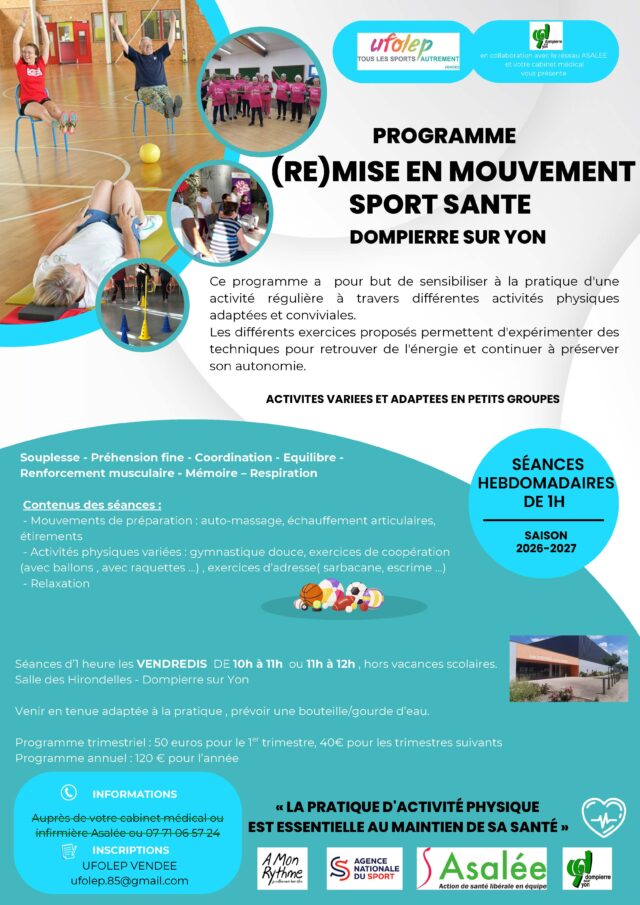 DOMPIERRE programme SPORT SANTE 26 27