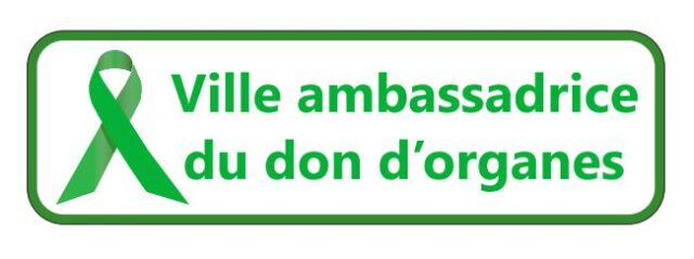Panneau ville ambassadrice du don dorganes